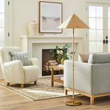  Natural Handwoven Rattan Floor Lamp - FL_NCV015 