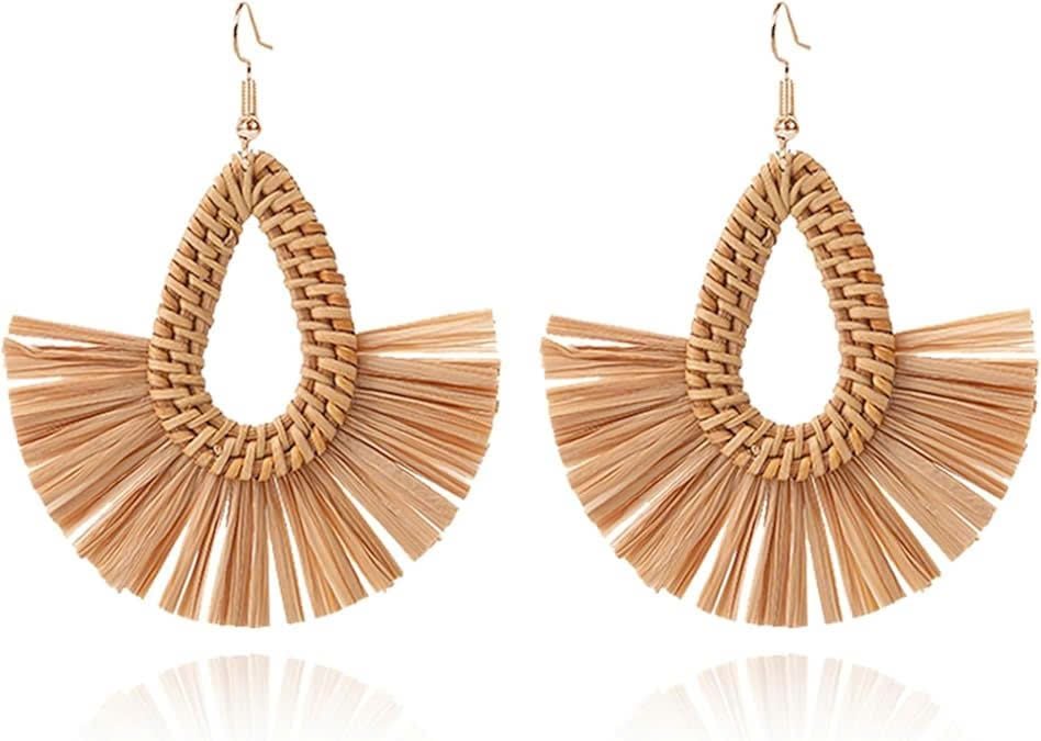  Handcrafted Natural Rattan Earrings - ER_NCV012 