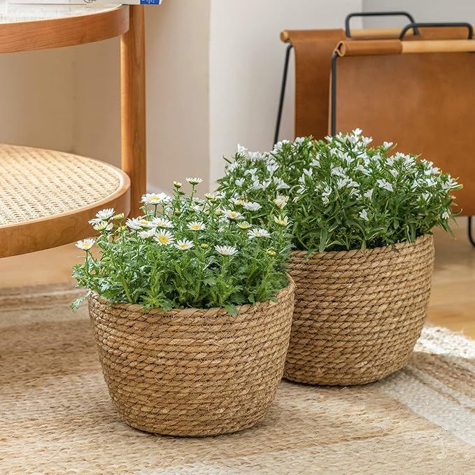  Handcrafted Natural Water Hyacinth Pot - POT_NCV002 