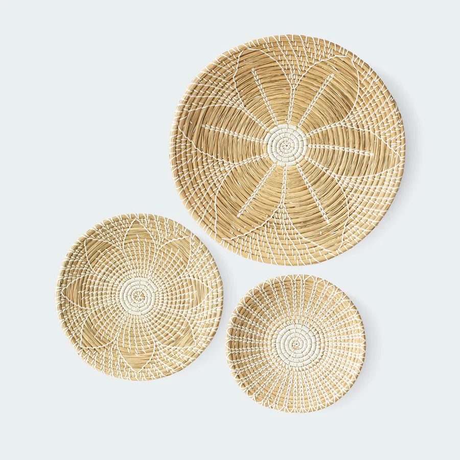  Handcrafted Seagrass Woven Wall Decor Set - WD_NCV001 