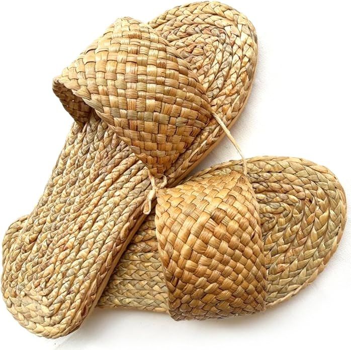  Handcrafted Natural Woven Slippers - SL_NCV005 
