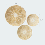 Handcrafted Seagrass Woven Wall Decor Set - WD_NCV001 