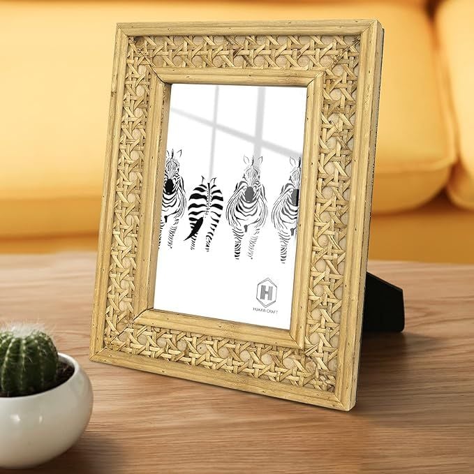  Handcrafted Natural Rattan Picture Frame - PF_NCV008 