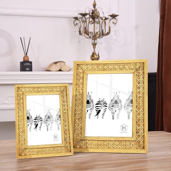  Handcrafted Natural Rattan Picture Frame - PF_NCV008 