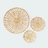  Handcrafted Woven Water Hyacinth Wall Decor Set - WD_NCV011 