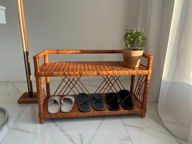  Handcrafted Rattan Shelving and Storage Unit - SS_NCV013 