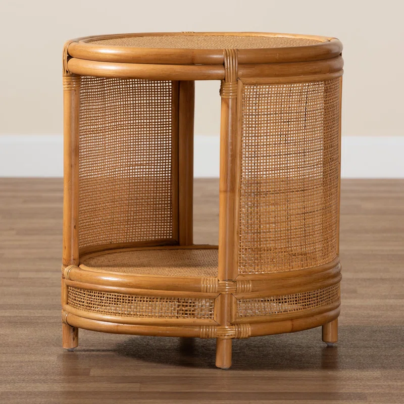  Handcrafted Natural Rattan Side Table - ST_NCV012 