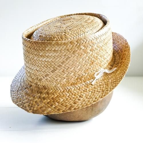  Handcrafted Natural Woven Hat - HAT_NCV013 