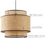  Hand-Woven Bamboo and Rattan Wall Lamp - WL_NCV019 