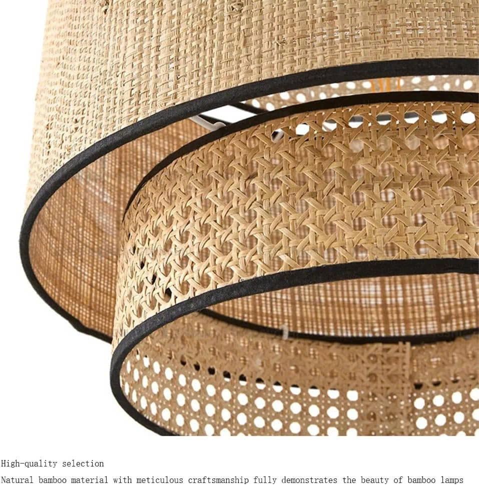  Hand-Woven Bamboo and Rattan Wall Lamp - WL_NCV019 