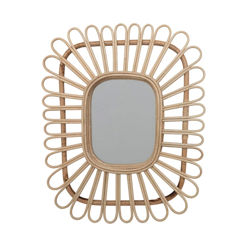  Handcrafted Rattan Wall Mirror - MR_NCV015 