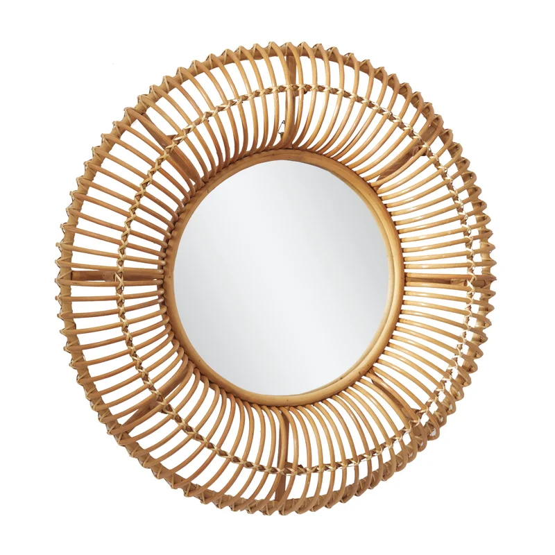  Handcrafted Rattan Wall Mirror - MR_NCV014 
