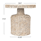  Handcrafted Water Hyacinth Side Table - ST_NCV015 