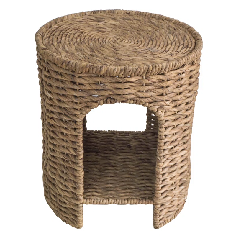  Handcrafted Water Hyacinth Side Table - ST_NCV018 
