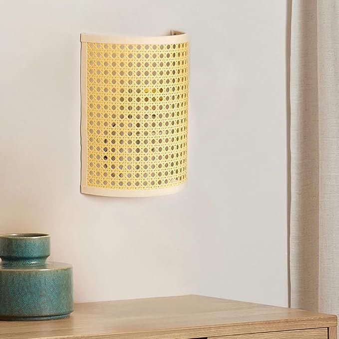  Handcrafted Natural Rattan Wall Lamp - NCV001 