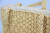  Handcrafted Natural Water Hyacinth Tote Bag - BAG_NCV015 