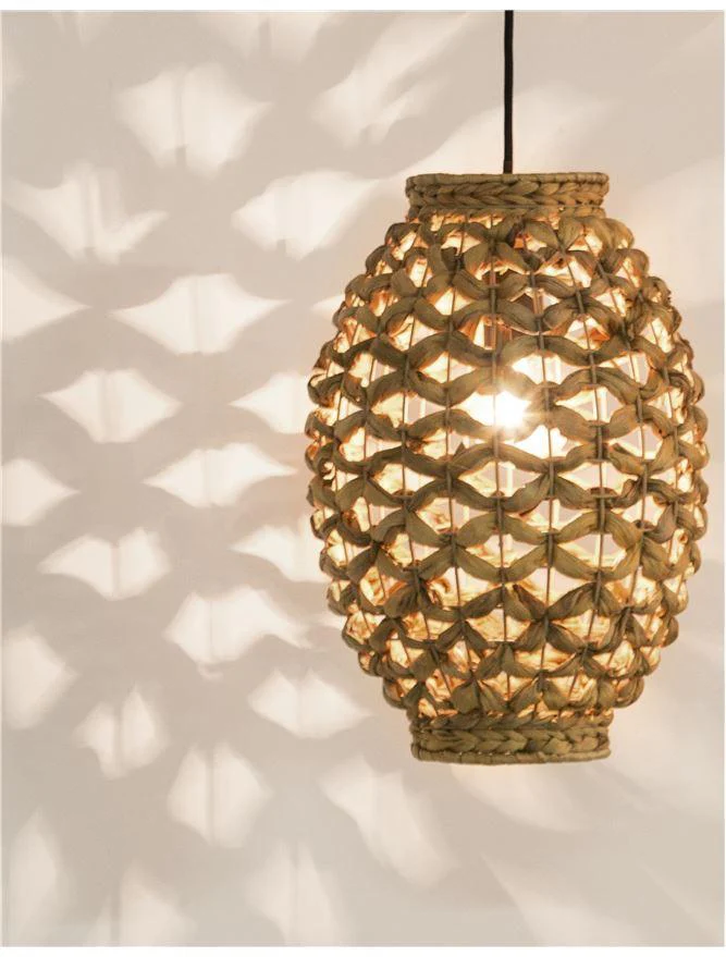  Handcrafted Water Hyacinth Ceiling Lamp - CL_NCV023 