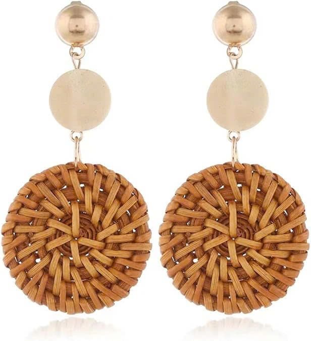  Handcrafted Natural Rattan Earrings - ER_NCV008 