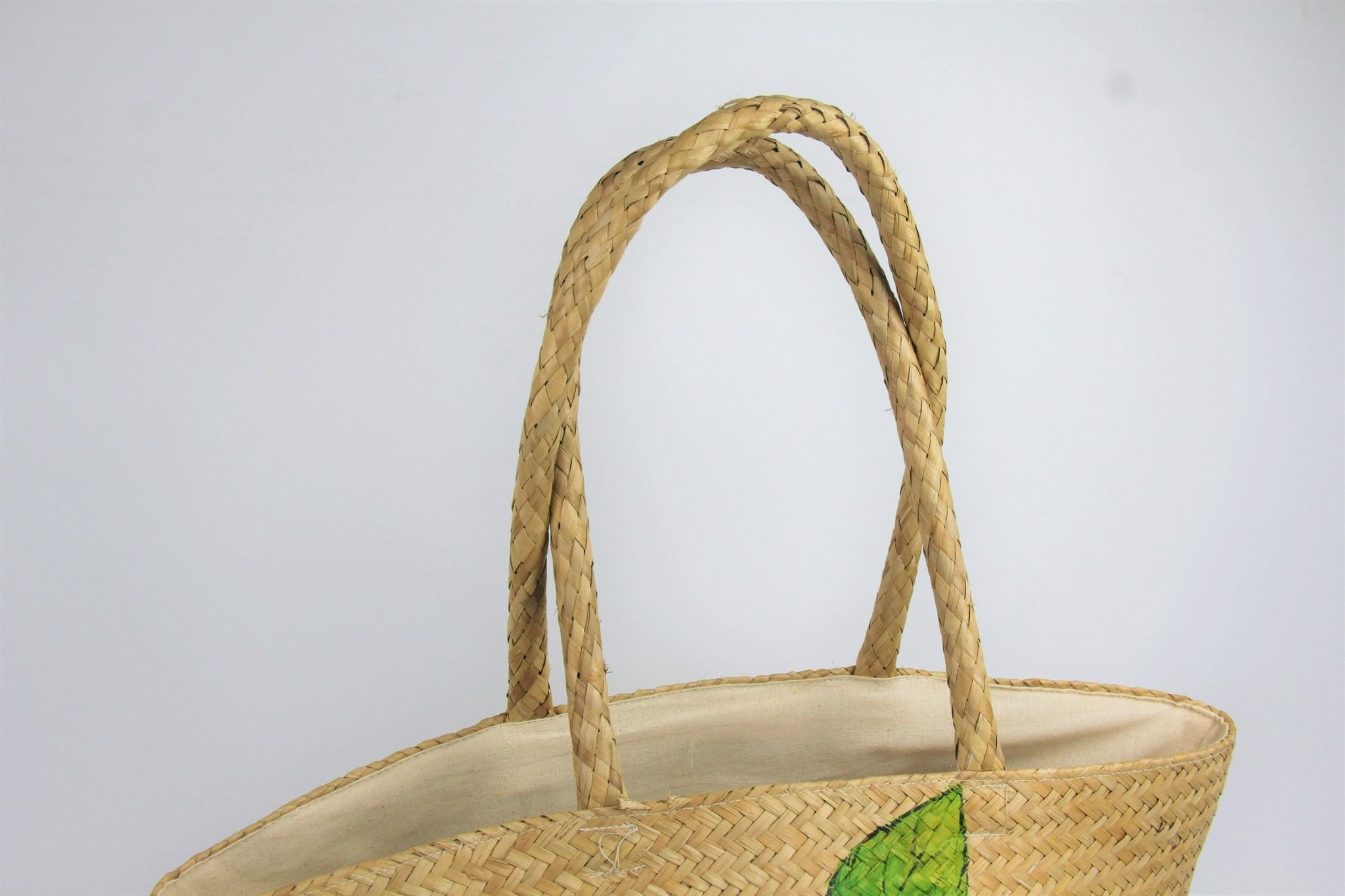  Handcrafted Handpainted Floral Seagrass Bag - BAG_NCV014 