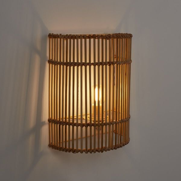 Handcrafted Natural Rattan Wall Lamp - NCV003 