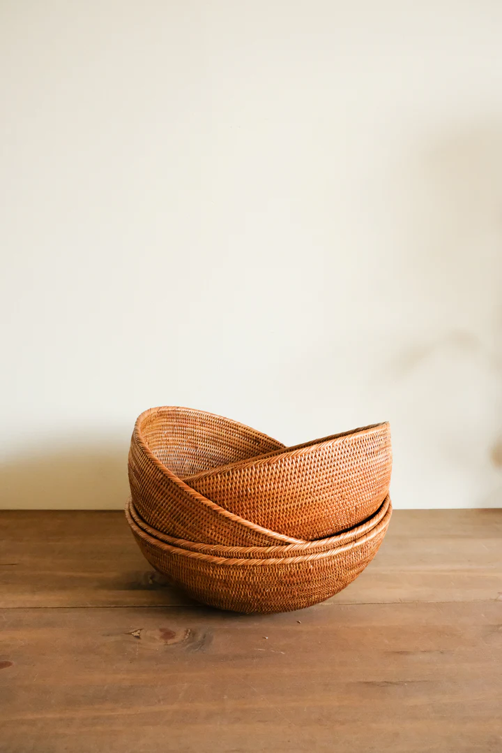  Handcrafted Natural Rattan Bowl - BO_NCV004 