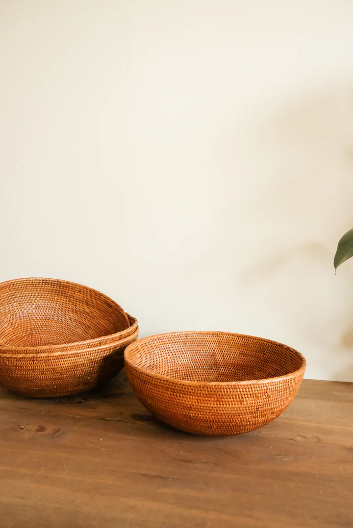 Handcrafted Natural Rattan Bowl - BO_NCV004 