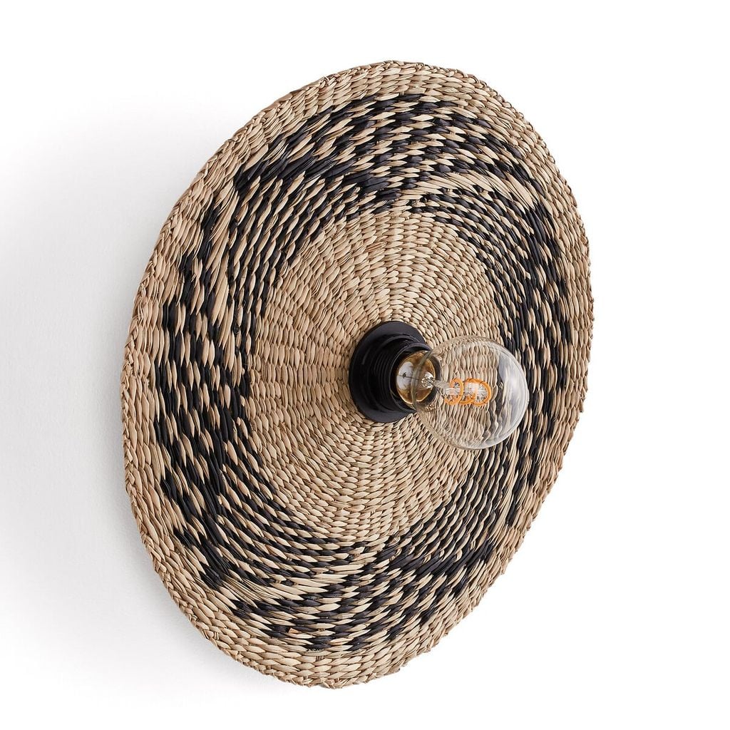  Handcrafted Natural Seagrass Wall Lamp - NCV004 