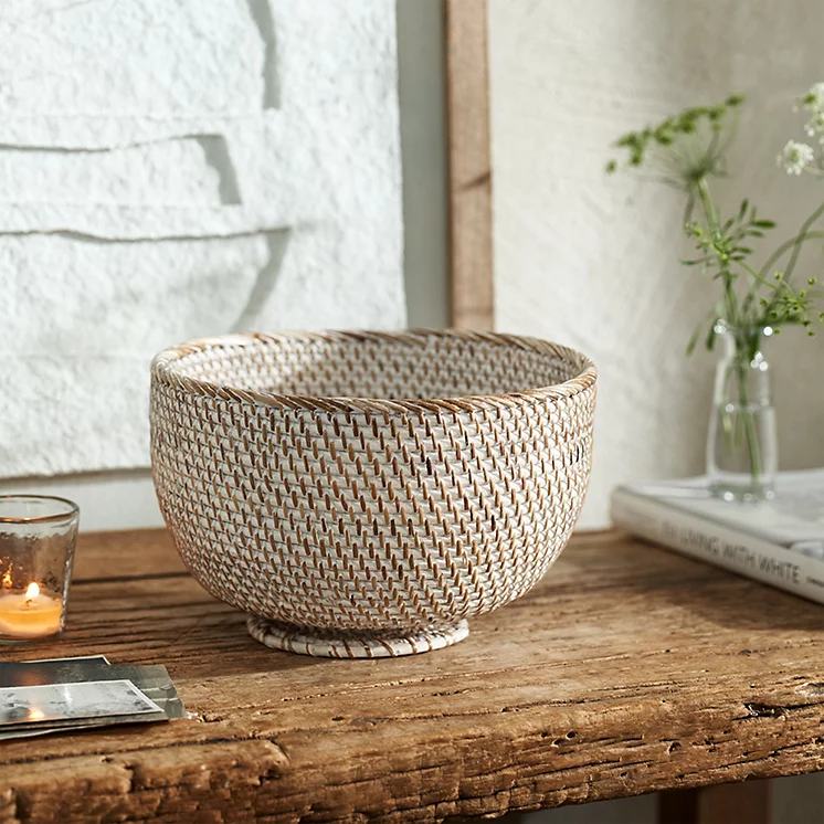  Handcrafted Natural Rattan Decorative Bowl - BO_NCV005 