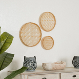  Handcrafted Woven Bamboo Wall Decor Set - WD_NCV005 