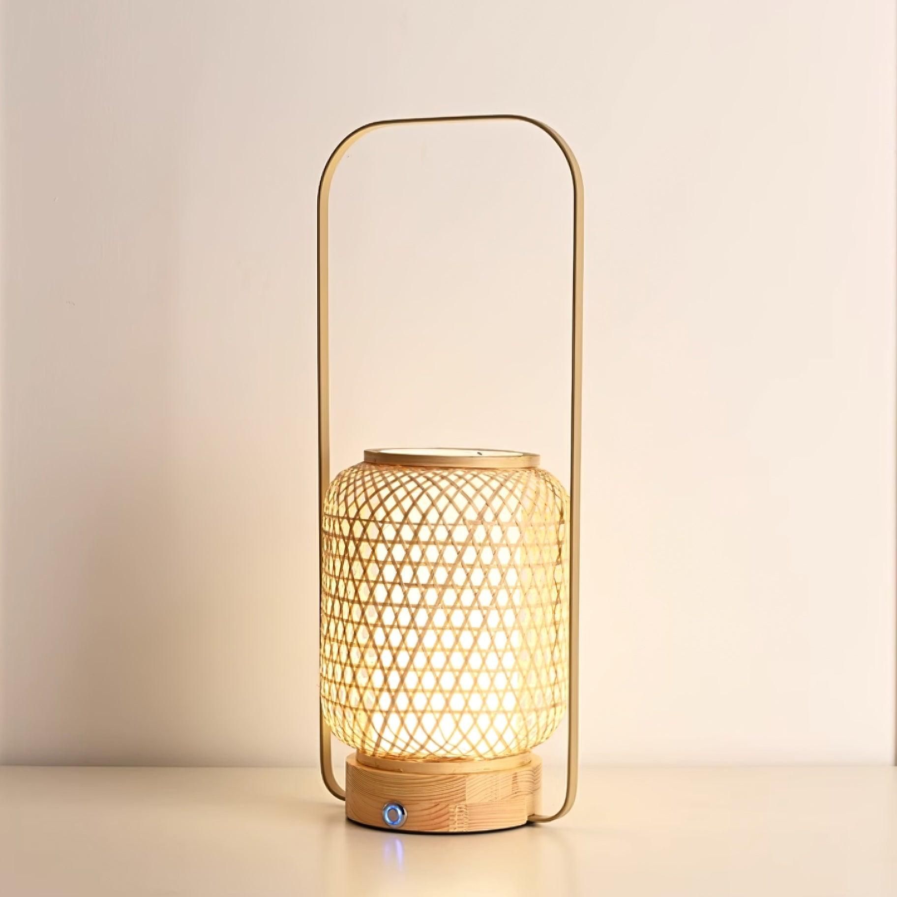  Handcrafted Bamboo and Wood Table Lamp - TL_NCV013 