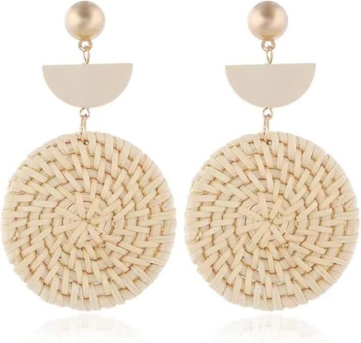  Handcrafted Natural Rattan Earrings - ER_NCV010 