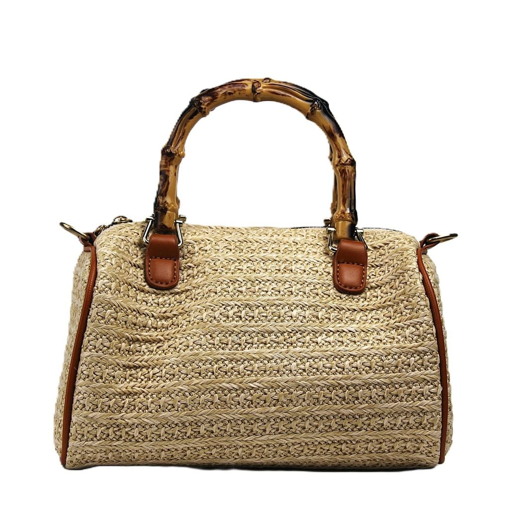  Handcrafted Seagrass Bag with Bamboo Handle - BAG_NCV001 