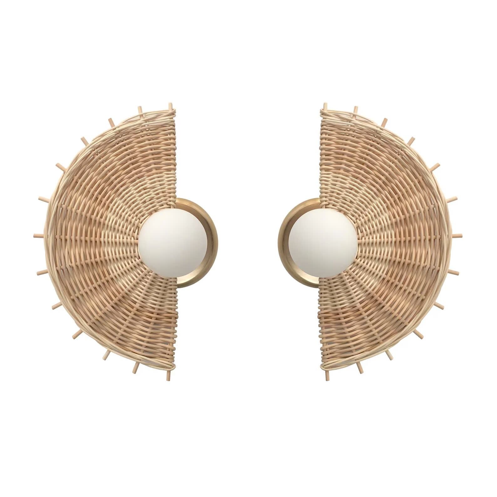  Handcrafted Rattan Wall Lamp - WL_NCV006 