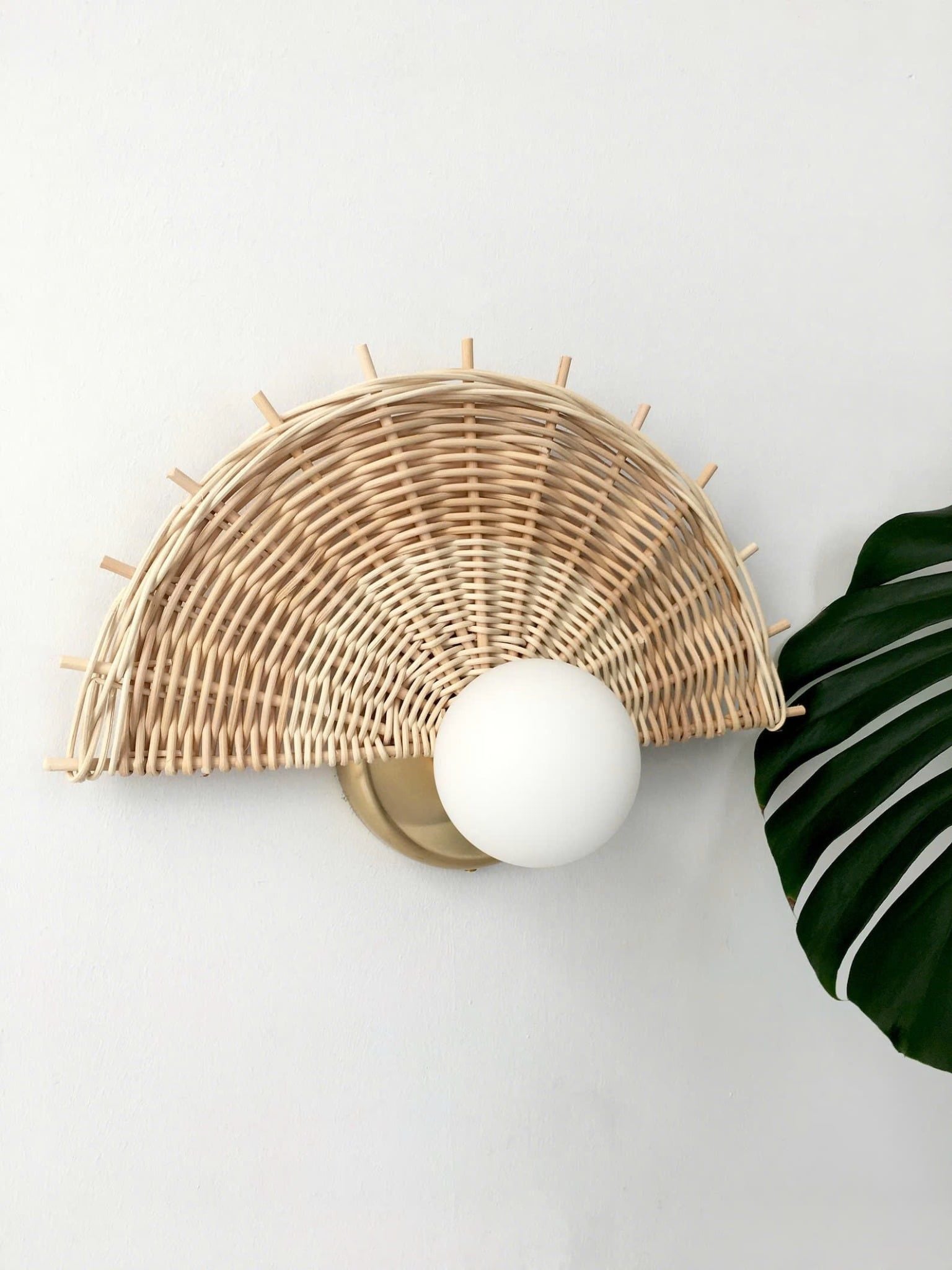  Handcrafted Rattan Wall Lamp - WL_NCV006 