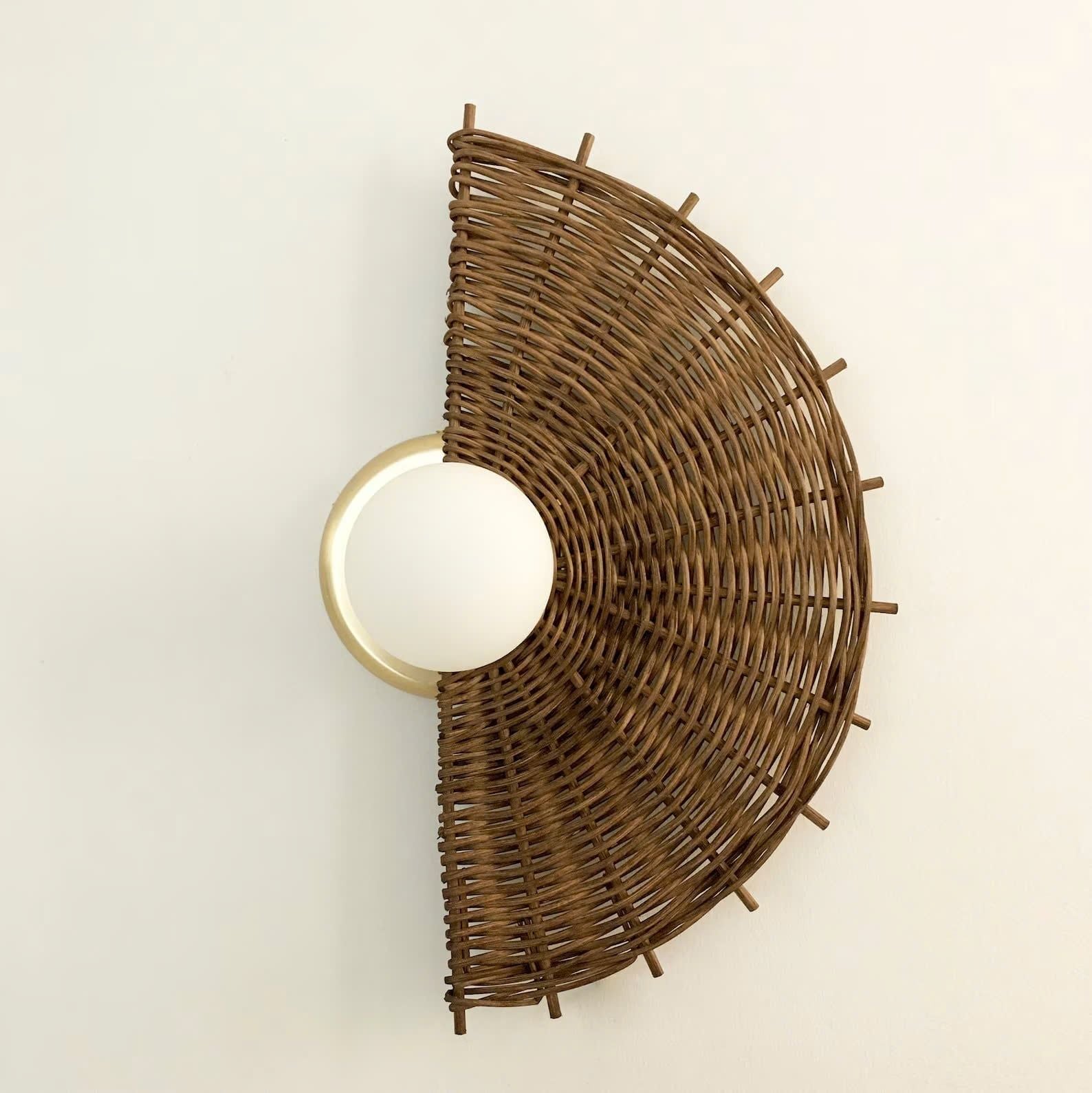  Handcrafted Rattan Wall Lamp - WL_NCV006 