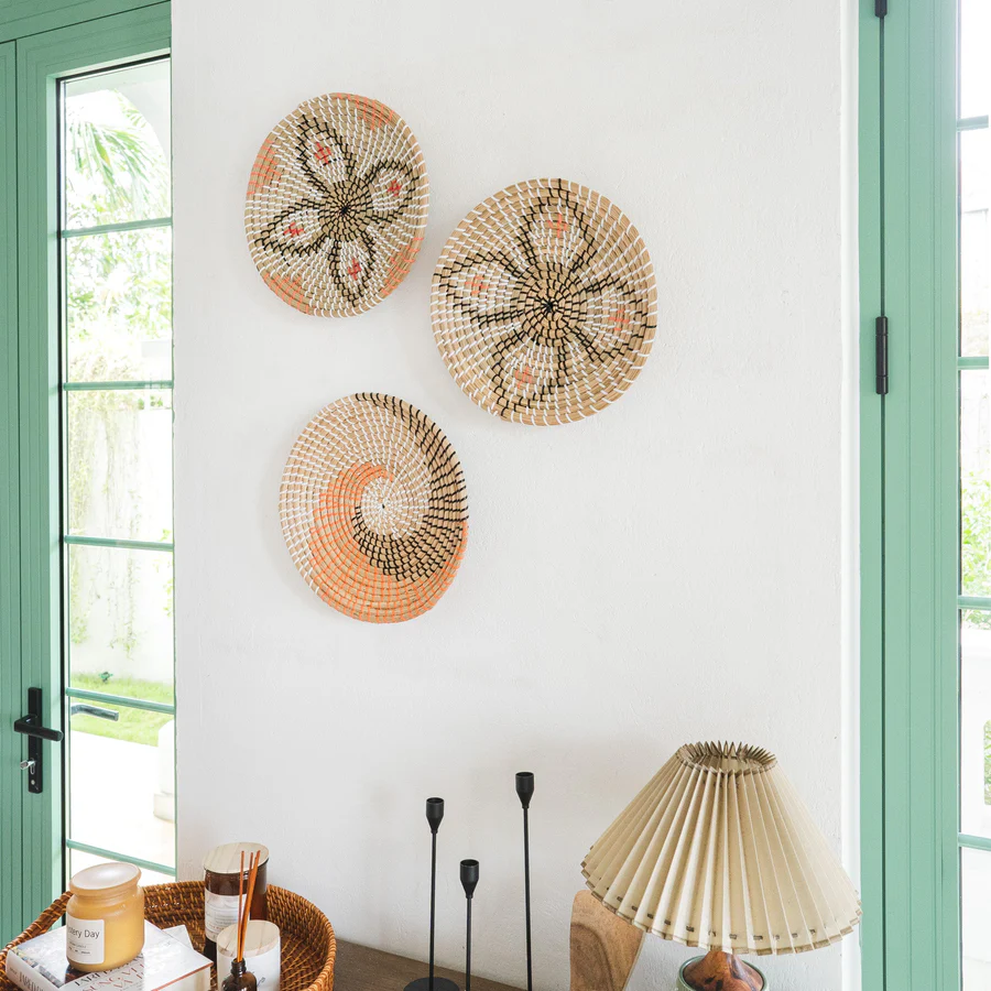  Handcrafted Woven Seagrass Wall Decor - WD_NCV008 