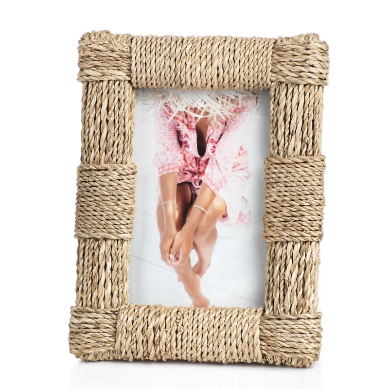  Handcrafted Natural Seagrass Picture Frame - PF_NCV009 