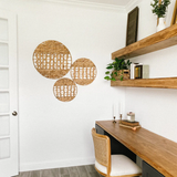  Handcrafted Round Seagrass Wall Decor Set - WD_NCV009 