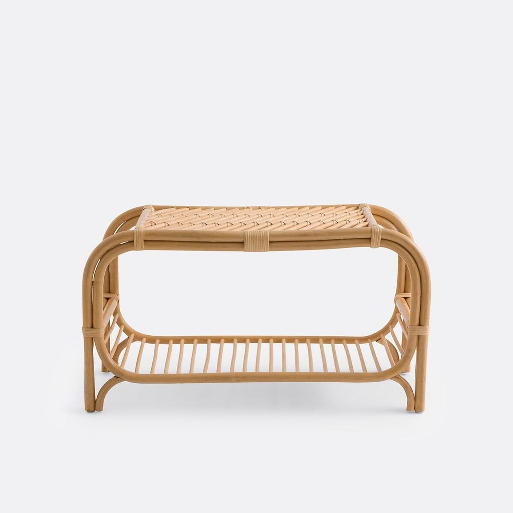  Natural Bamboo & Rattan Wicker Shoe Rack - SS_NCV018 