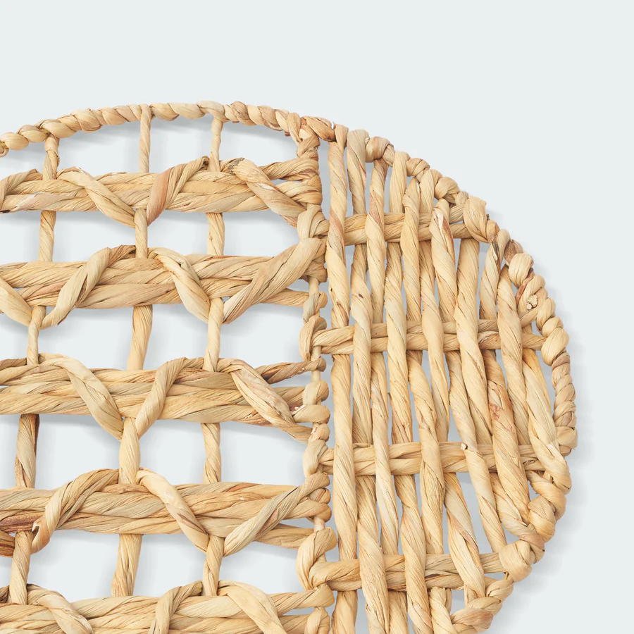  Handcrafted Round Seagrass Wall Decor Set - WD_NCV009 