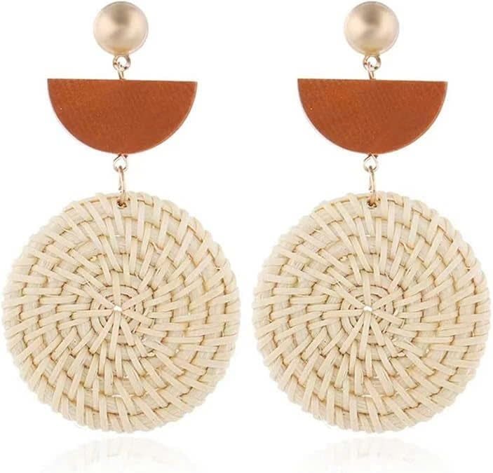  Handcrafted Natural Rattan Earrings - ER_NCV006 