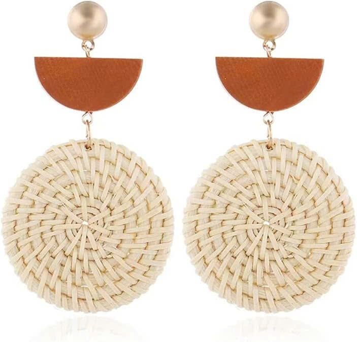  Handcrafted Natural Rattan Earrings - ER_NCV006 
