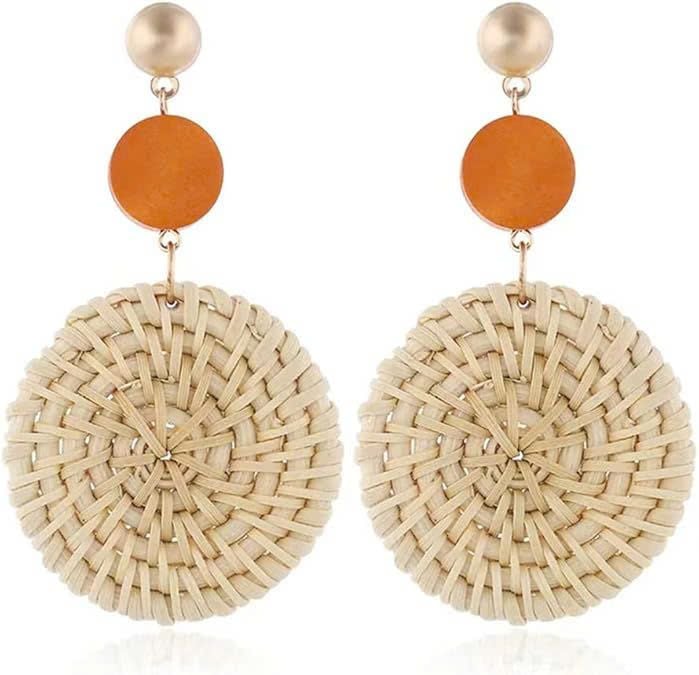  Handcrafted Natural Rattan Earrings - ER_NCV005 
