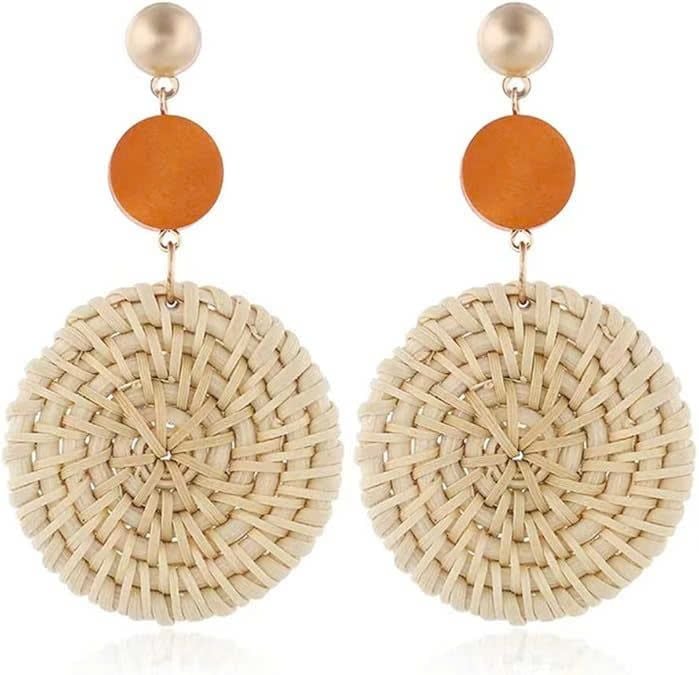  Handcrafted Natural Rattan Earrings - ER_NCV005 