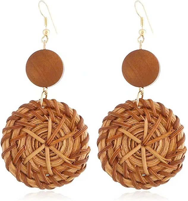  Handcrafted Natural Rattan Earrings - ER_NCV009 
