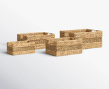  4-Piece Rectangular Wicker Seagrass Storage Basket Set - BA_NCV038 