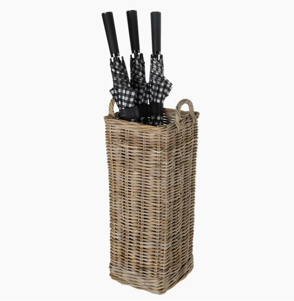  Square Rattan Umbrella Wicker Basket - BAG_NCV050 