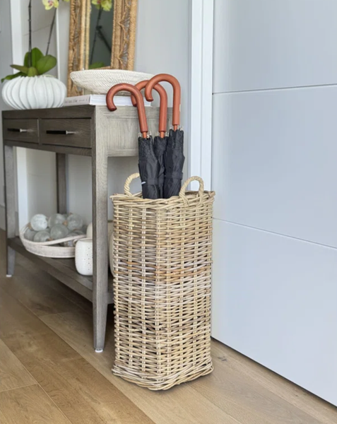  Square Rattan Umbrella Wicker Basket - BAG_NCV050 