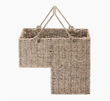  14-Inch Wicker Seagrass Staircase Basket with Handles - BA_NCV044 