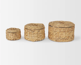  Set of 3 Water Hyacinth Woven Display Boxes - BA_NCV052 